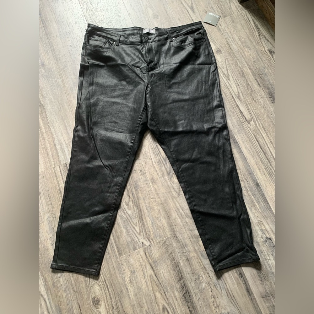 Black shiny pants. New with tags.